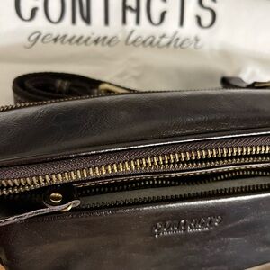 Genuine Leather Men's Bag - Dark Brown